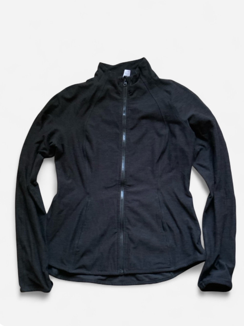 Yogalicious Black Full-Zip Active Jacket Women's Large